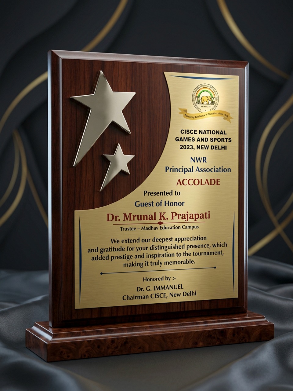 CISCE National Games & Sports 2023 Accolade